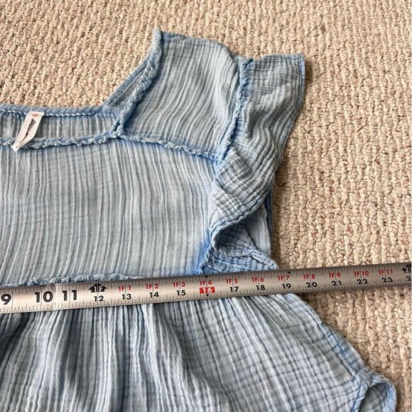 Anthropologie Daily Practice by Anthropologie Gauzy Ruffled Top - Picture 9 of 10